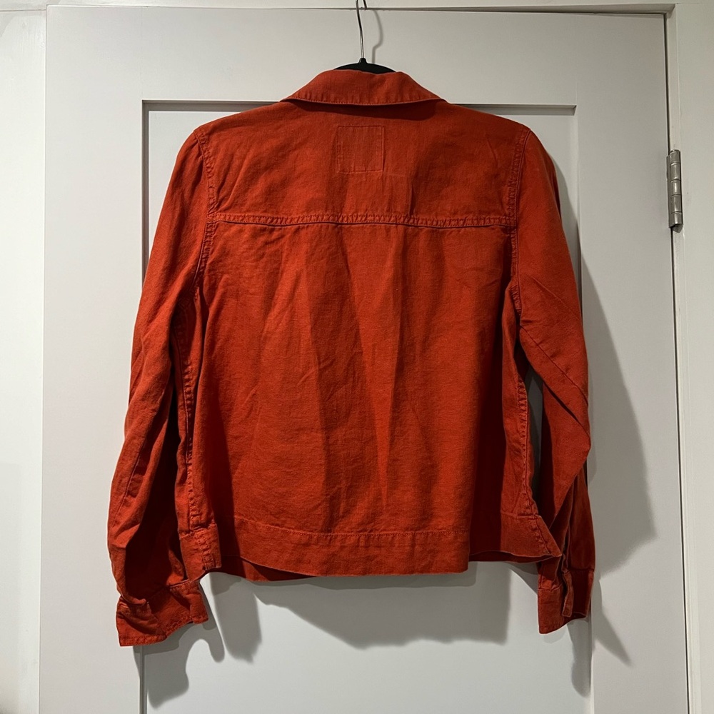 Madewell Women's Orange Chore Coat - Size Medium - Picture 7 of 8